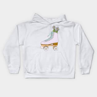 Flower Skates Kids Hoodie